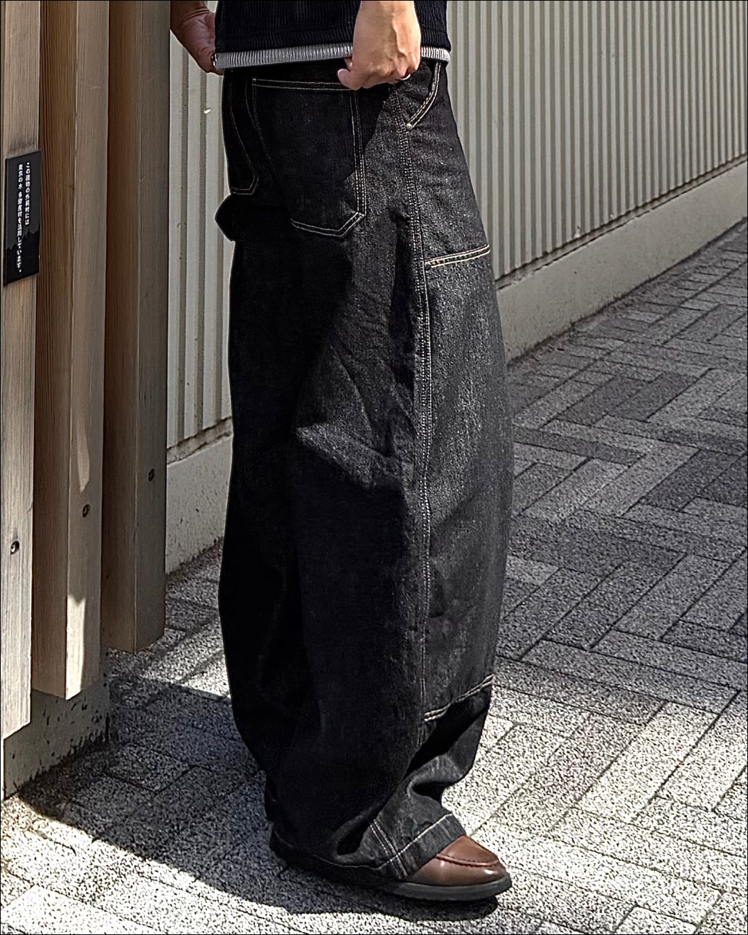 【即納】ステッチダブルニーペインターデニム TO5077