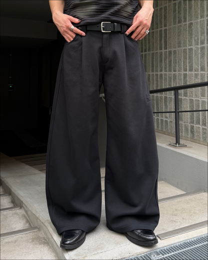 【即納】ベルトループスウェットカーブスラックス TO5078