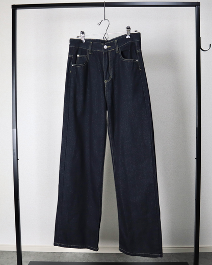 ハイストリートバイブワイドデニムパンツ TR0027