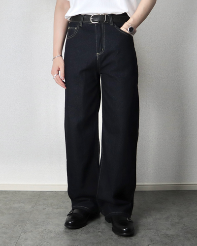 ハイストリートバイブワイドデニムパンツ TR0027