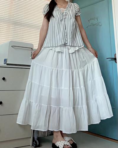 ドレープロングスカート TT0104