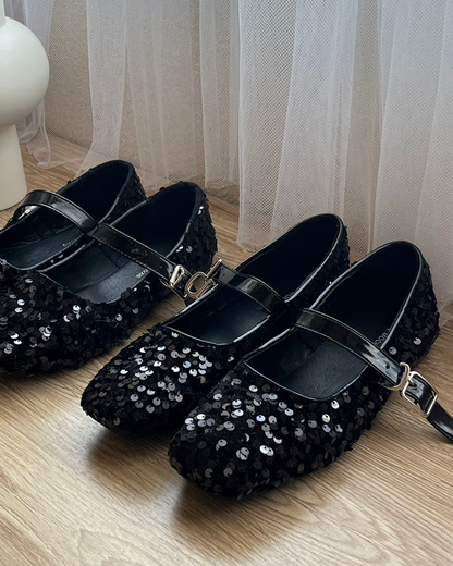 Sequin Mary Jane Shoes U0013