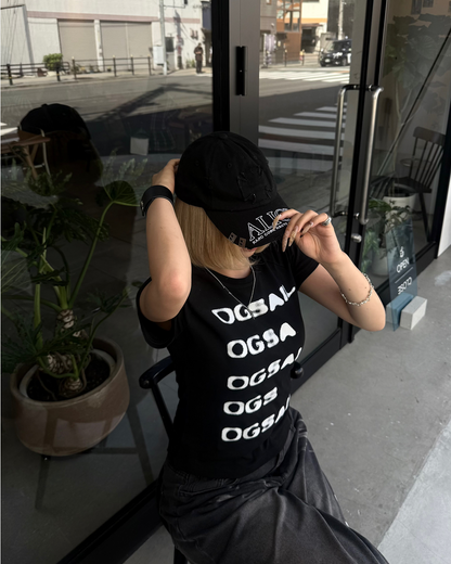 タイト英字プリントTシャツ UI0056