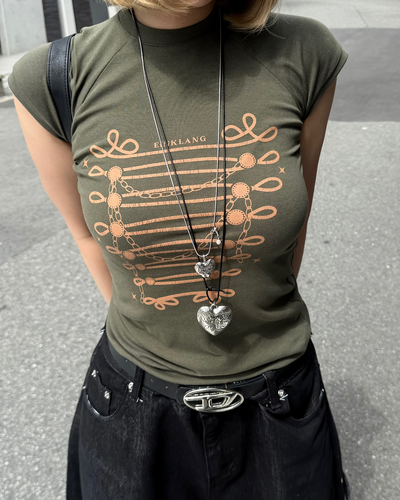 スクリプトロゴスリーブTシャツ UI0074