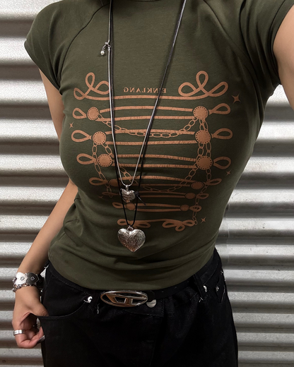 スクリプトロゴスリーブTシャツ UI0074