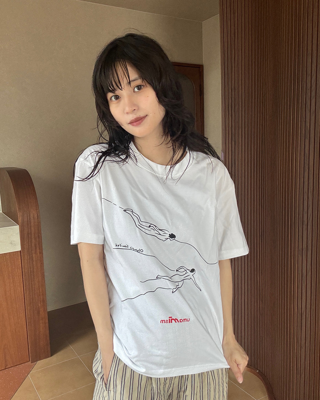 スイミングプリントTシャツ UU0056