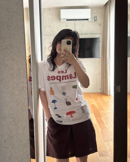 ランプデザインプリントTシャツ UU0059