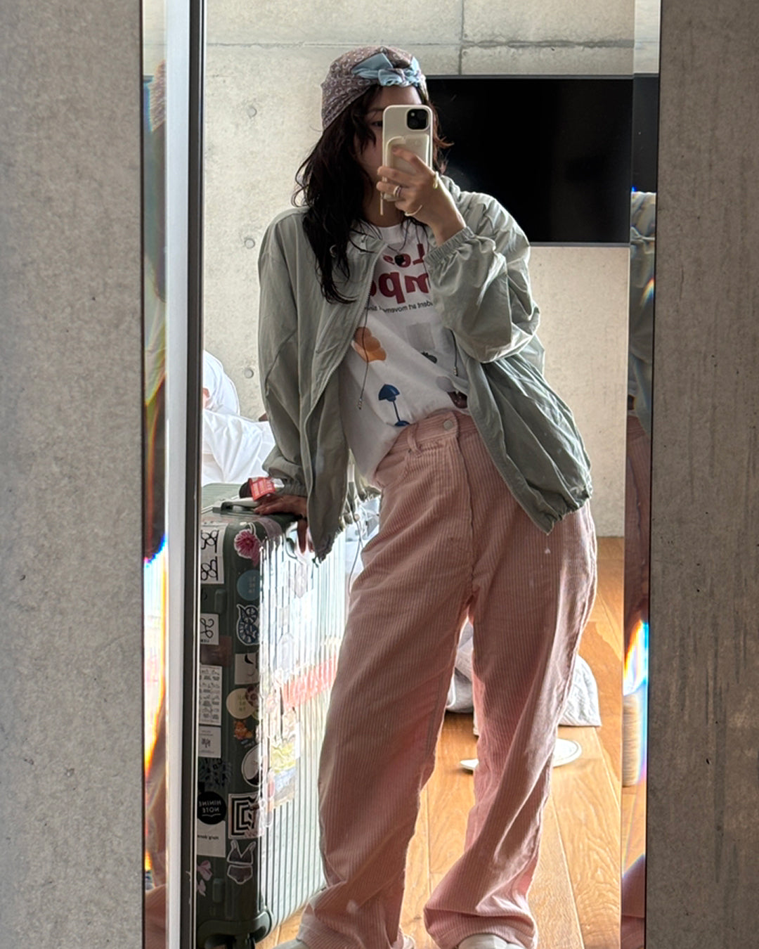 ランプデザインプリントTシャツ UU0059