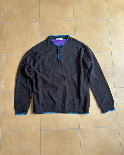 カラーステッチヘンリーネックロンT UU0084