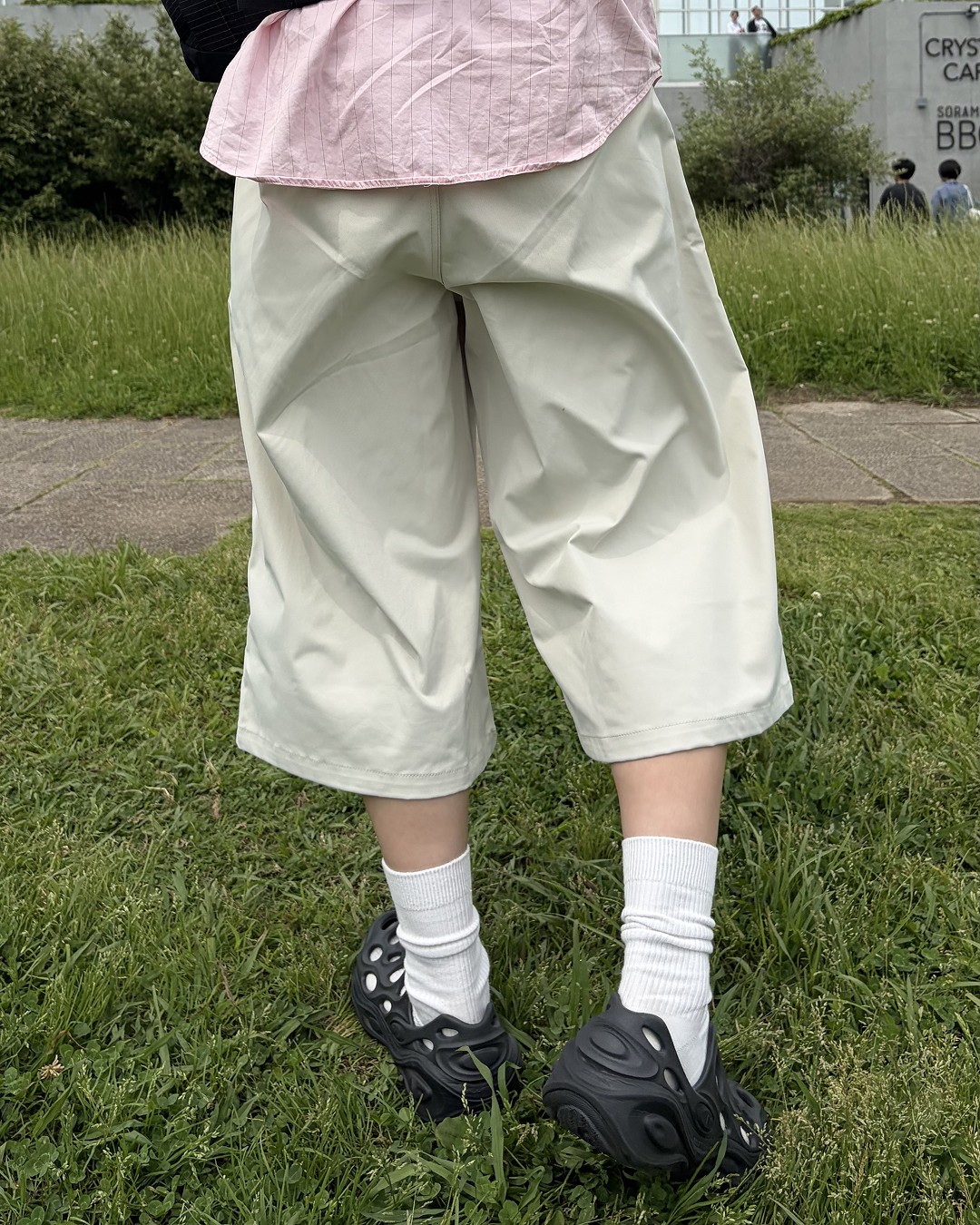 タックワイドハーフパンツ WF0012