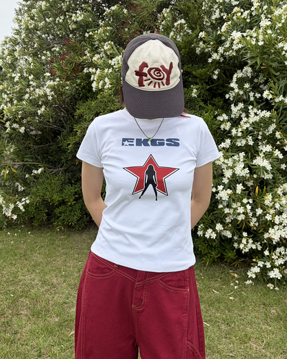 スターロゴピチTシャツ WF0070