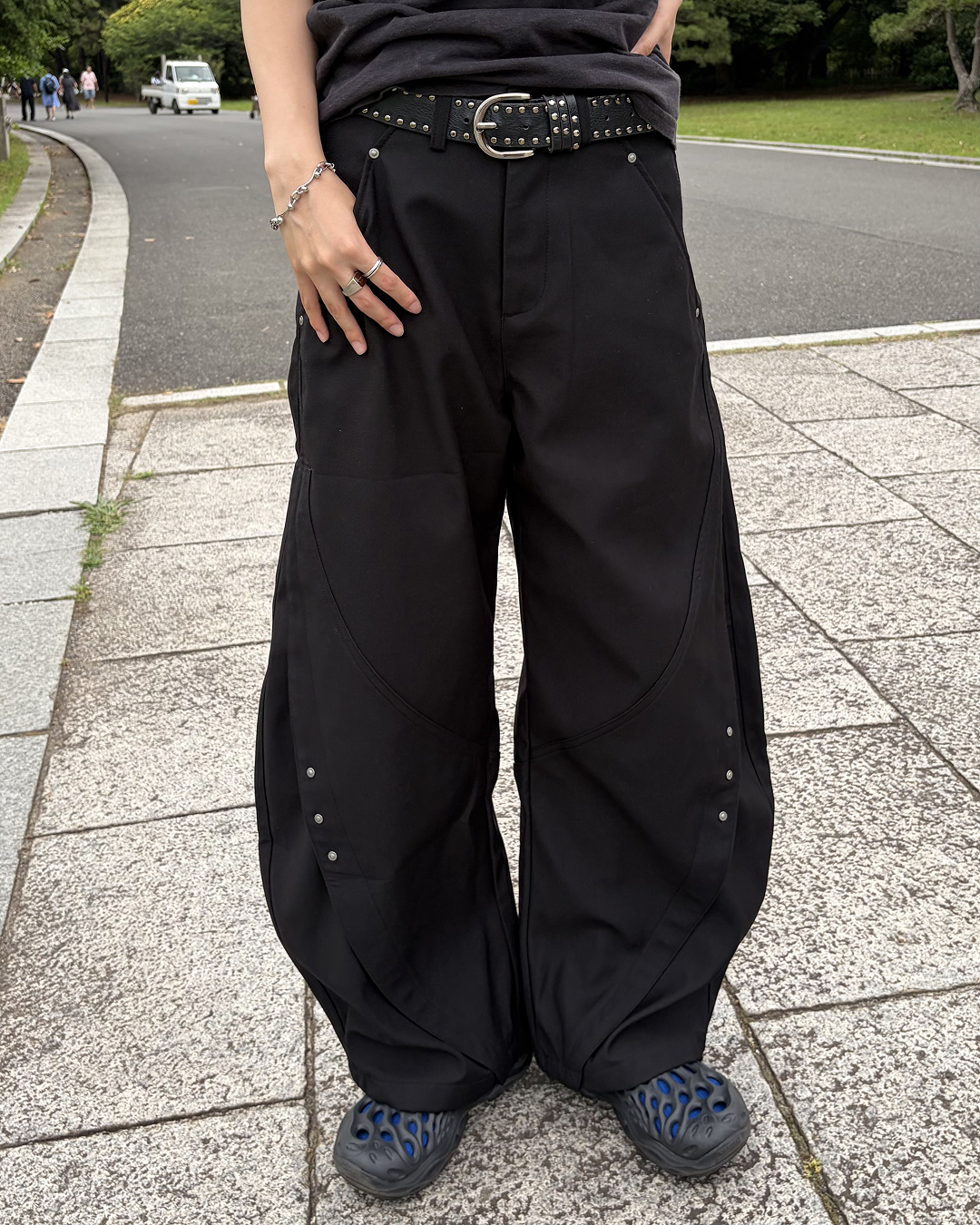 スタッズバルーンデニムパンツ WF0071