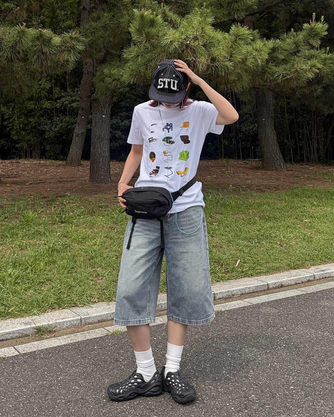 フロントグラフィックTシャツ WF0072
