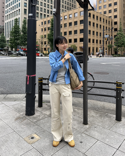 ハイウエストルーズスリミングロングパンツ WF0083