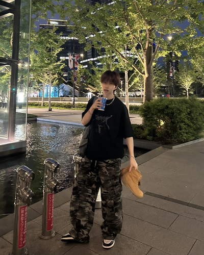 【即納】迷彩バギーパンツ WG0017