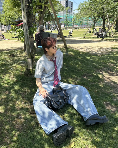 【即納】切り替えチェックカラーポロ WG0033