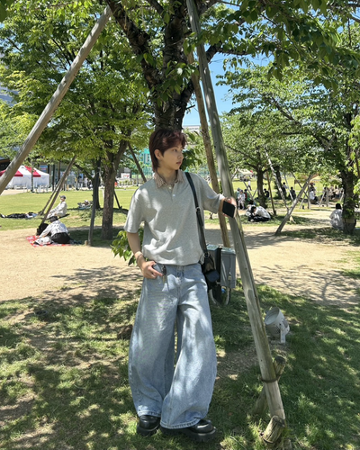 【即納】切り替えチェックカラーポロ WG0033