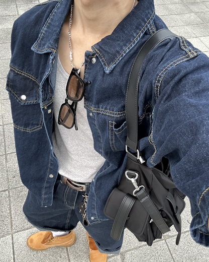オーバーサイズデニムシャツ WG0043