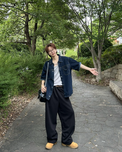 オーバーサイズデニムシャツ WG0043