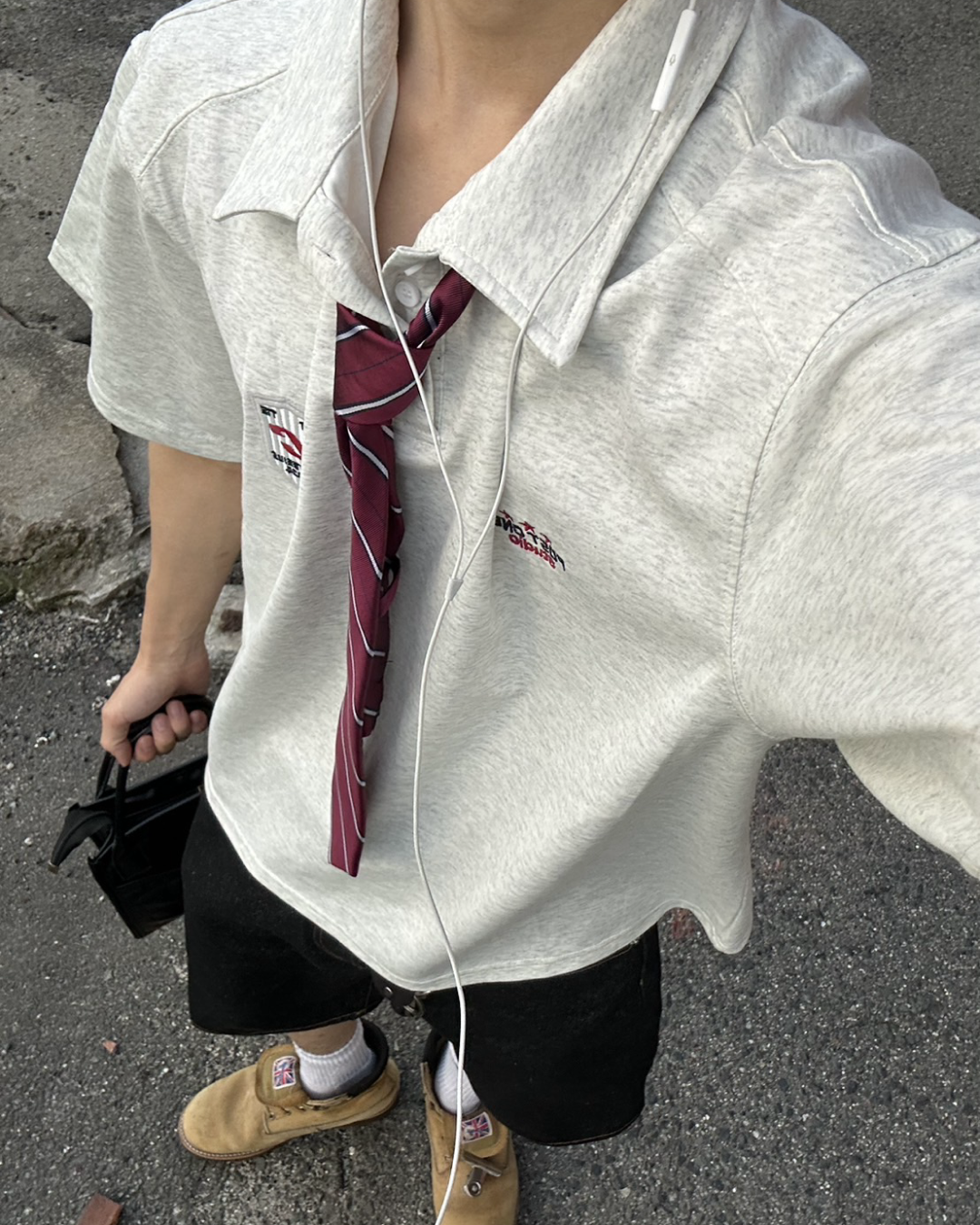 ポイントロゴ刺繍ポロシャツ WG0065