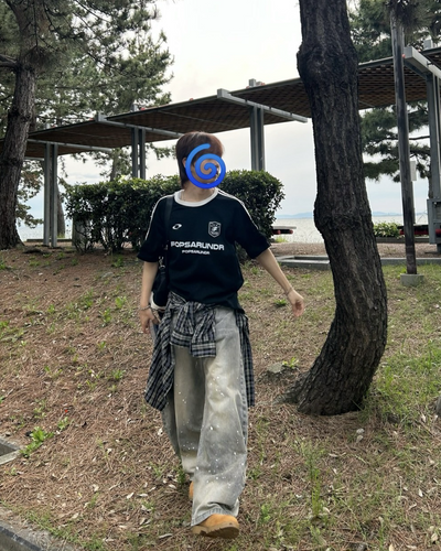 【即納】バイカラーユニフォームTシャツ WG0068