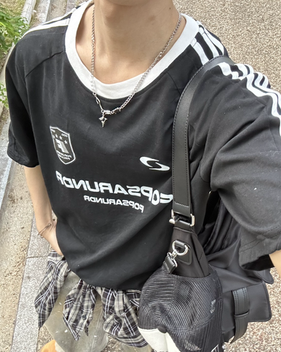 【即納】バイカラーユニフォームTシャツ WG0068