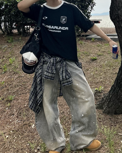 【即納】バイカラーユニフォームTシャツ WG0068