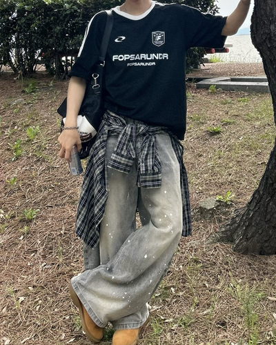 【即納】バイカラーユニフォームTシャツ WG0068