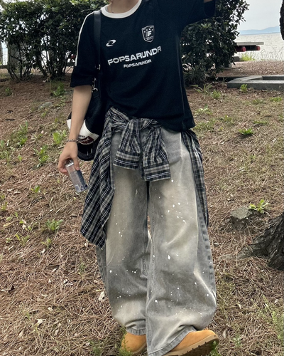 【即納】バイカラーユニフォームTシャツ WG0068