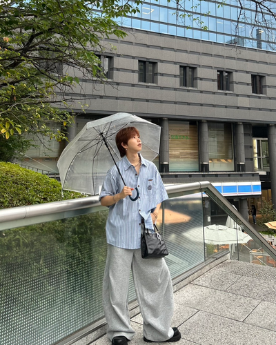 【即納】カラーストライプシャツ WG0071