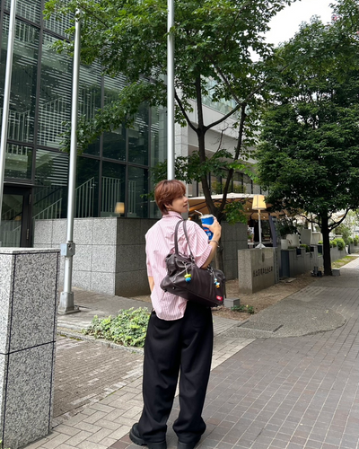 【即納】カラーストライプシャツ WG0071