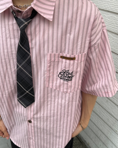 【即納】カラーストライプシャツ WG0071