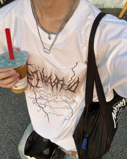 サンダーフォントTシャツ WG0082