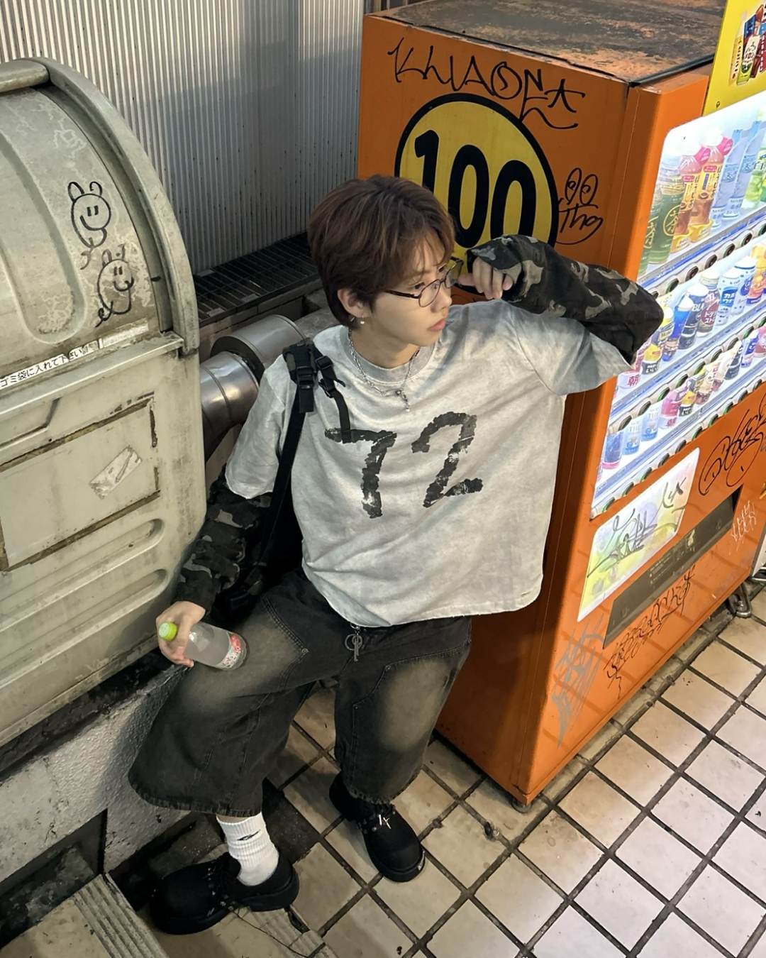 カモスリーブロングTシャツ WG0083
