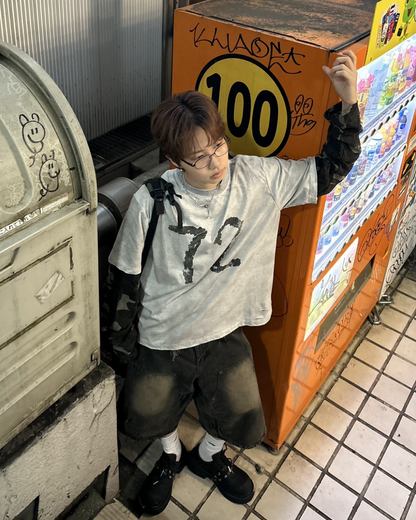 カモスリーブロングTシャツ WG0083
