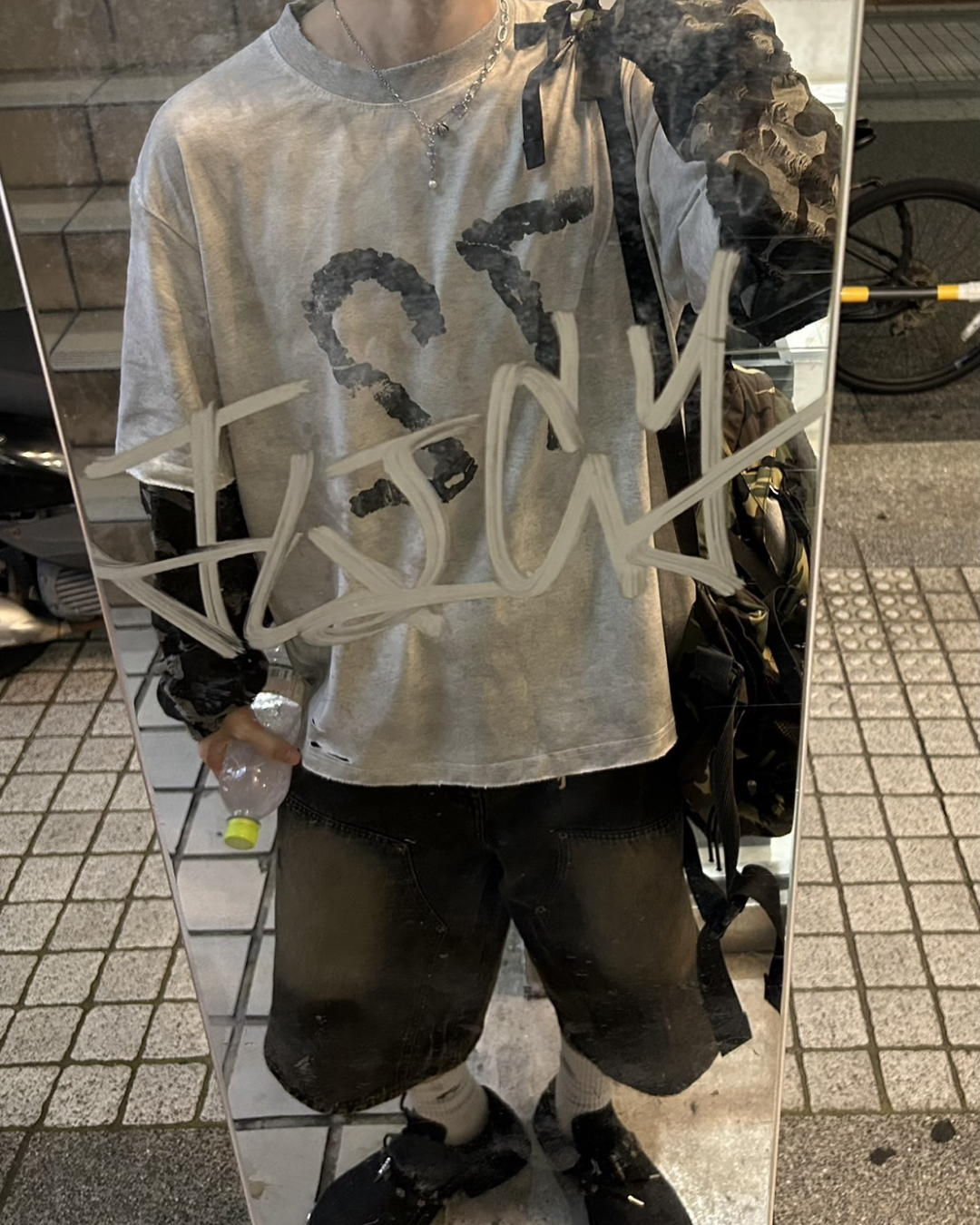 カモスリーブロングTシャツ WG0083