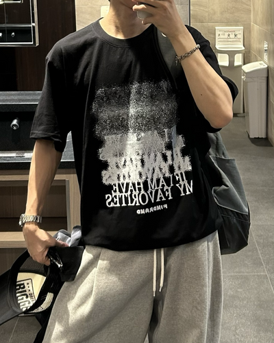 【即納】グラデーションフォントTシャツ WG0122