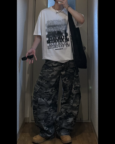 【即納】グラデーションフォントTシャツ WG0122