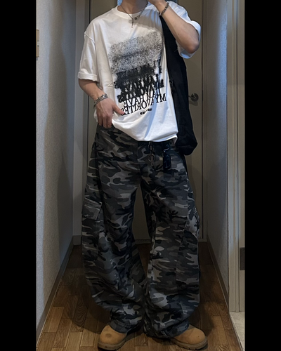 【即納】グラデーションフォントTシャツ WG0122