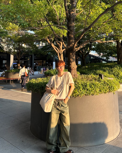 ヘンリーネックサーマルTシャツ WG0138
