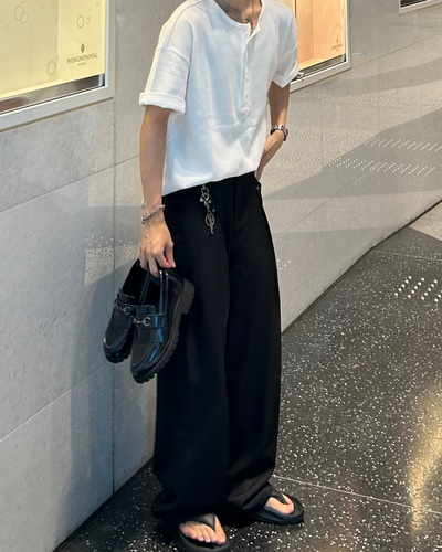 【即納】ヘンリーネックサーマルTシャツ WG0138