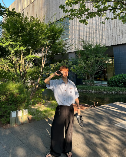 フロントタックストレートスラックス WG0143