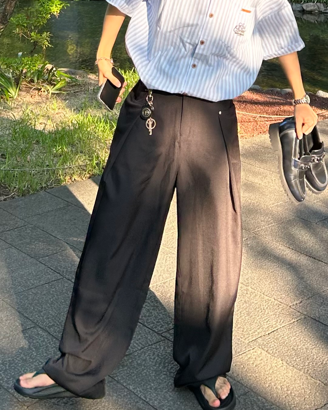 フロントタックストレートスラックス WG0143