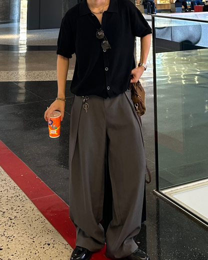 フロントタックストレートスラックス WG0143