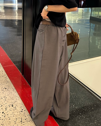 フロントタックストレートスラックス WG0143