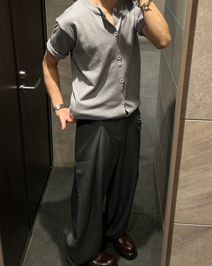 フロントタックストレートスラックス WG0143