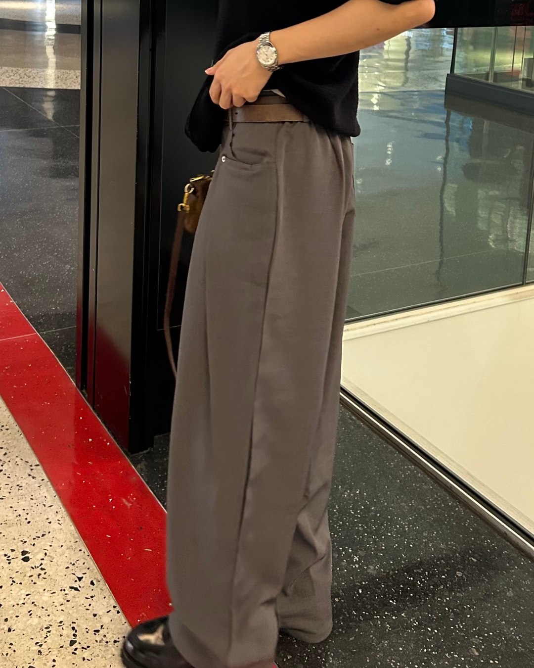 フロントタックストレートスラックス WG0143