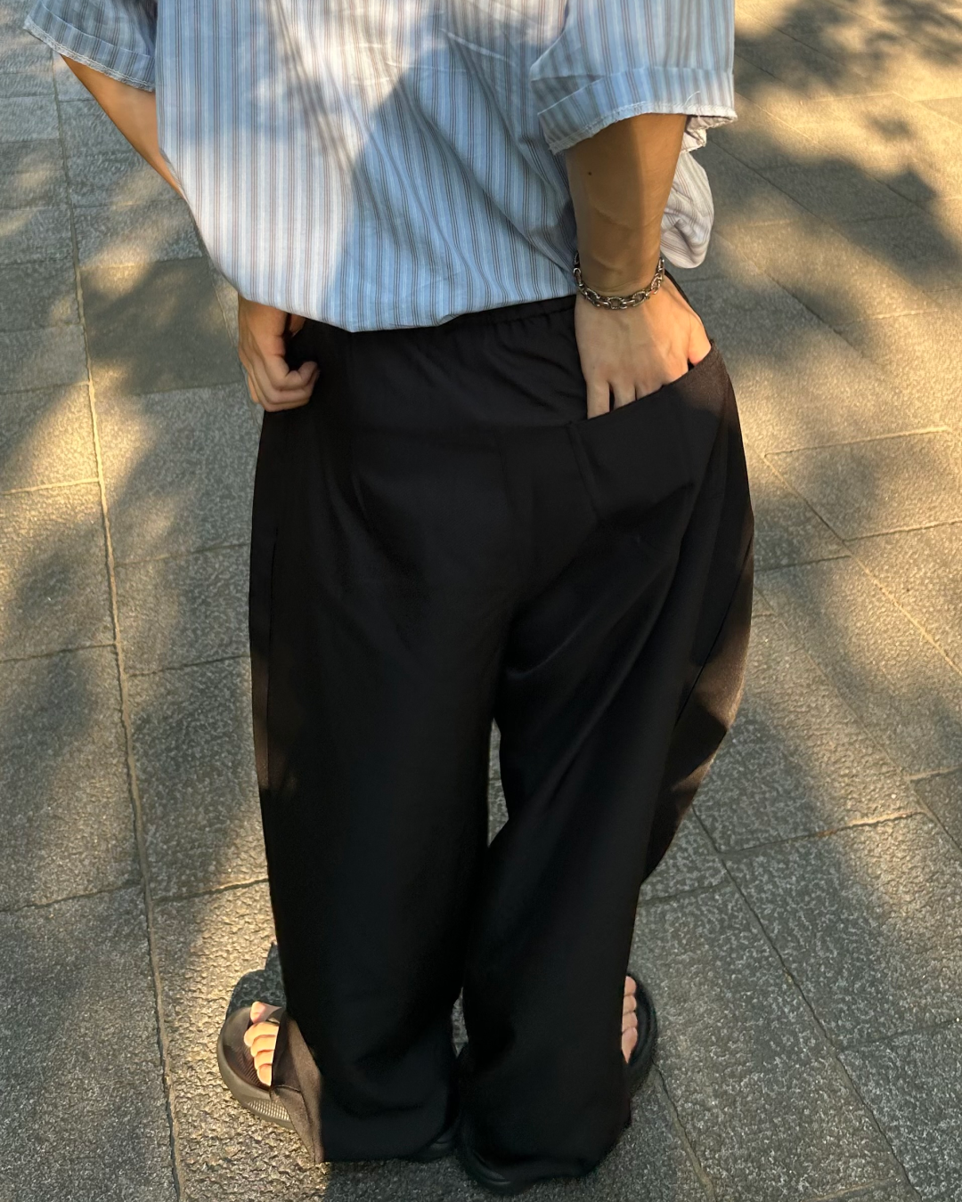 フロントタックストレートスラックス WG0143