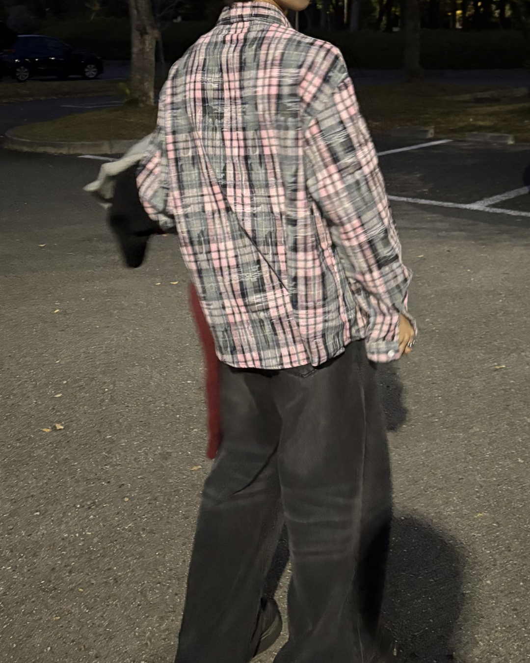 ピンクレトロチェックシャツ WG0165