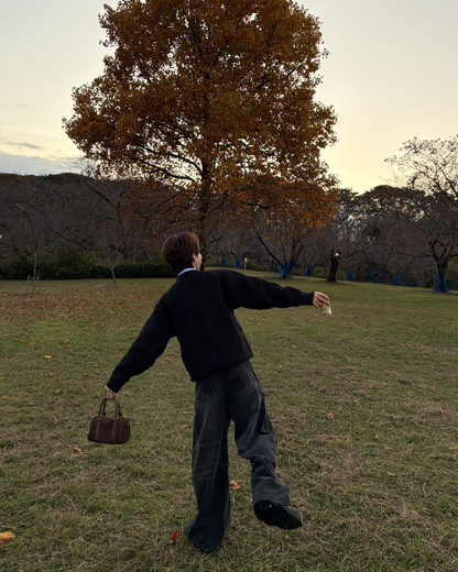 Vネックルーズニット WG0211